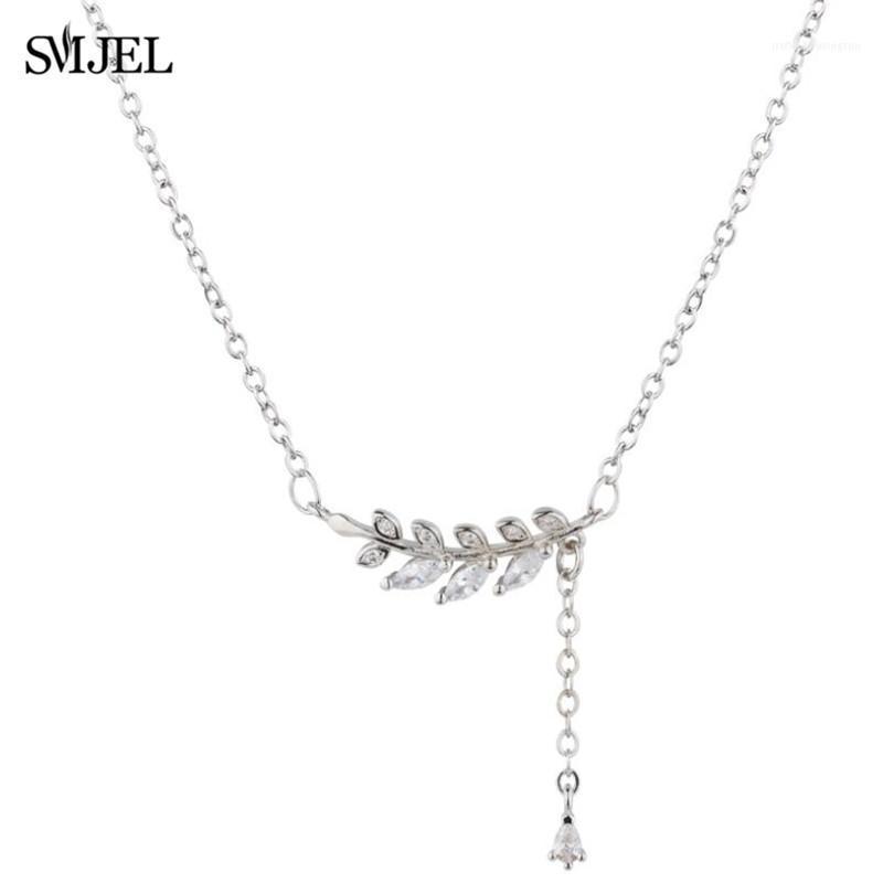 

Chains SMJEL Bohemian Leaf Necklaces For Women Fashion Y Style Chain Long & Pendants Lovers Gifts Her Friend1