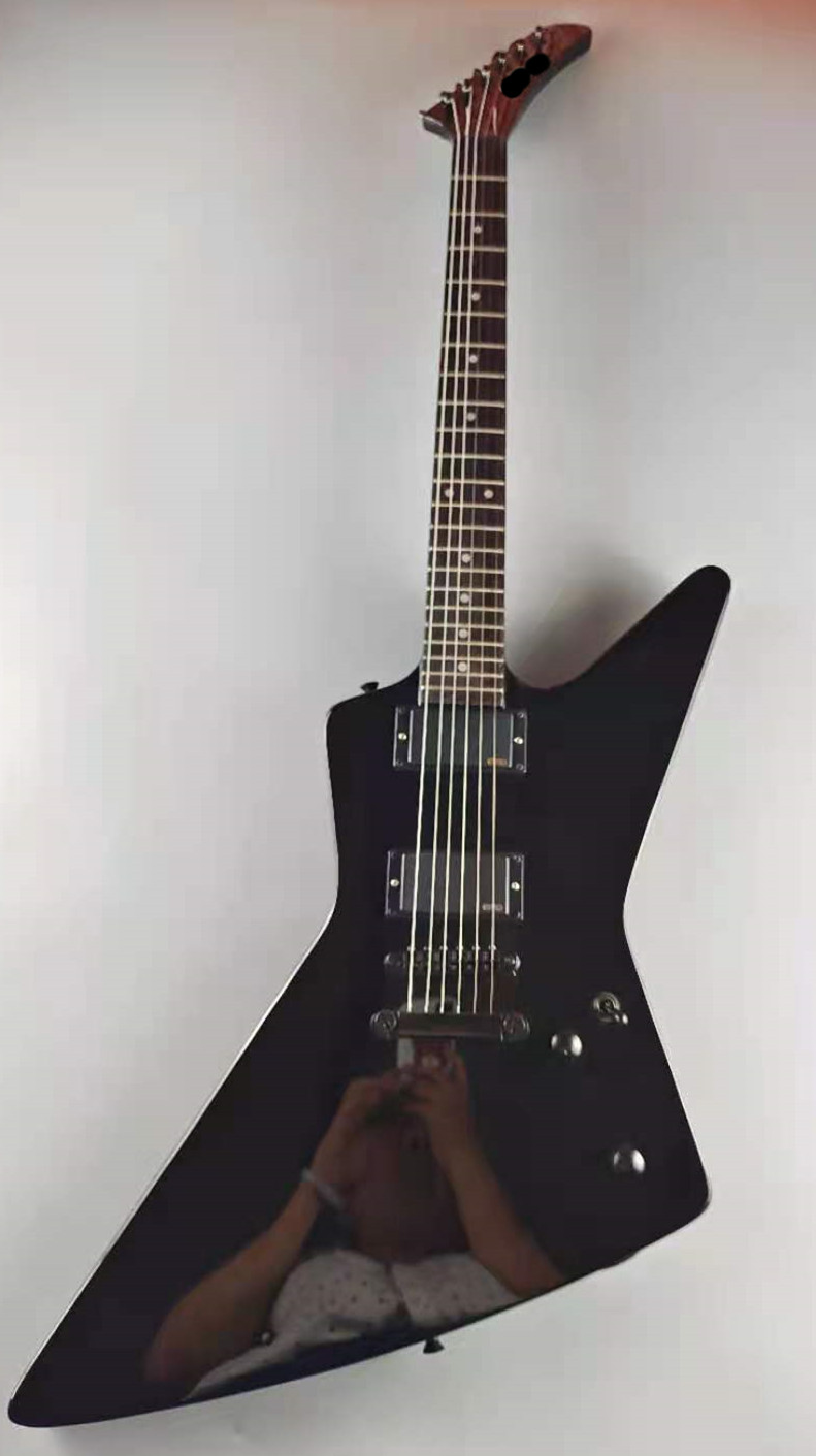 Electric guitar, Guitarra eléctrica en stock James Hetfield explorar EET Quality ,BLACK, classic body and style, mahogany body, rosewood fingerbo-image-733117118