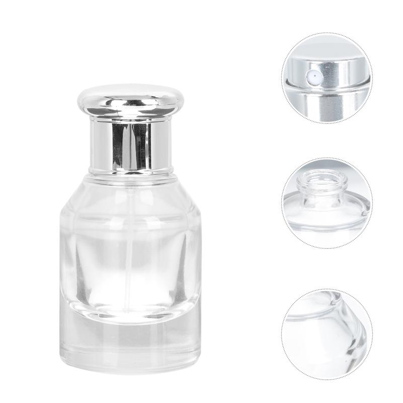 

Storage Bottles & Jars 2pcs Practical Perfume Glass Craft Convenient Sub Containers