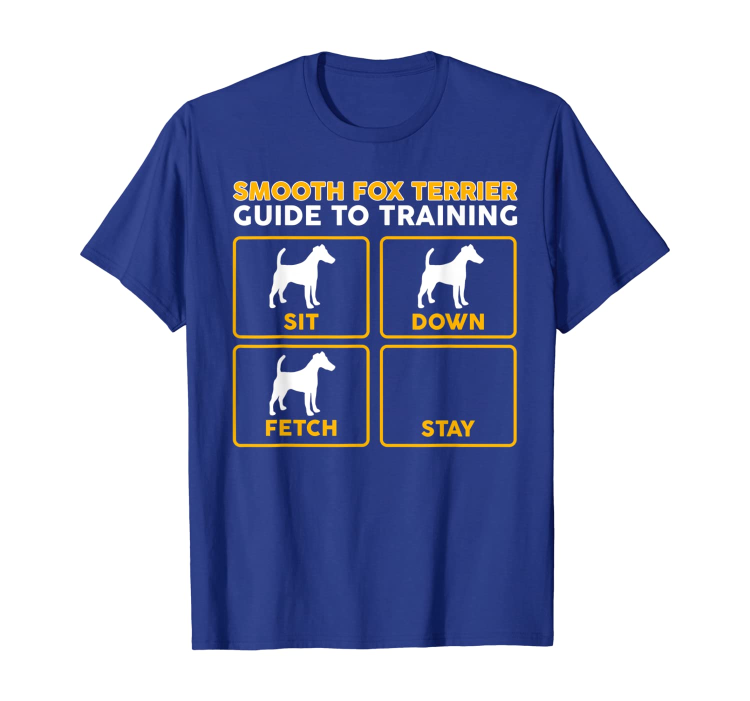 

Smooth Fox Terrier T-Shirt | Funny Guide To Training, White;black