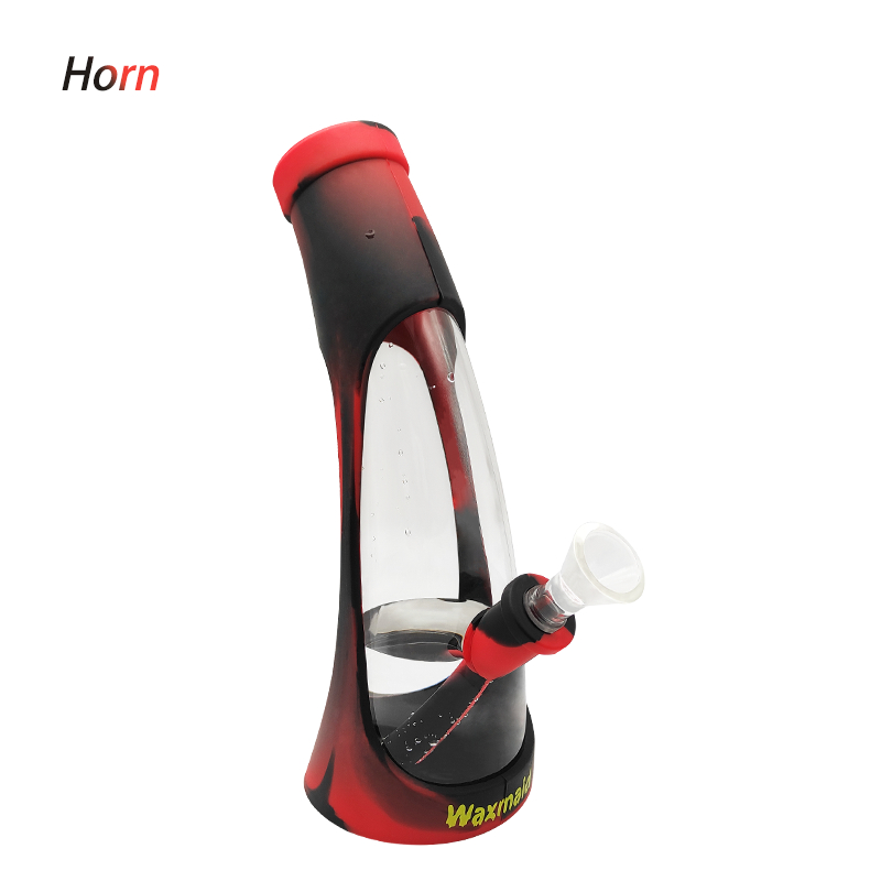 

Waxmaid Horn glass bong 8.5 inches hookah dab rigs 6 mixed colors ship from CA warehouse