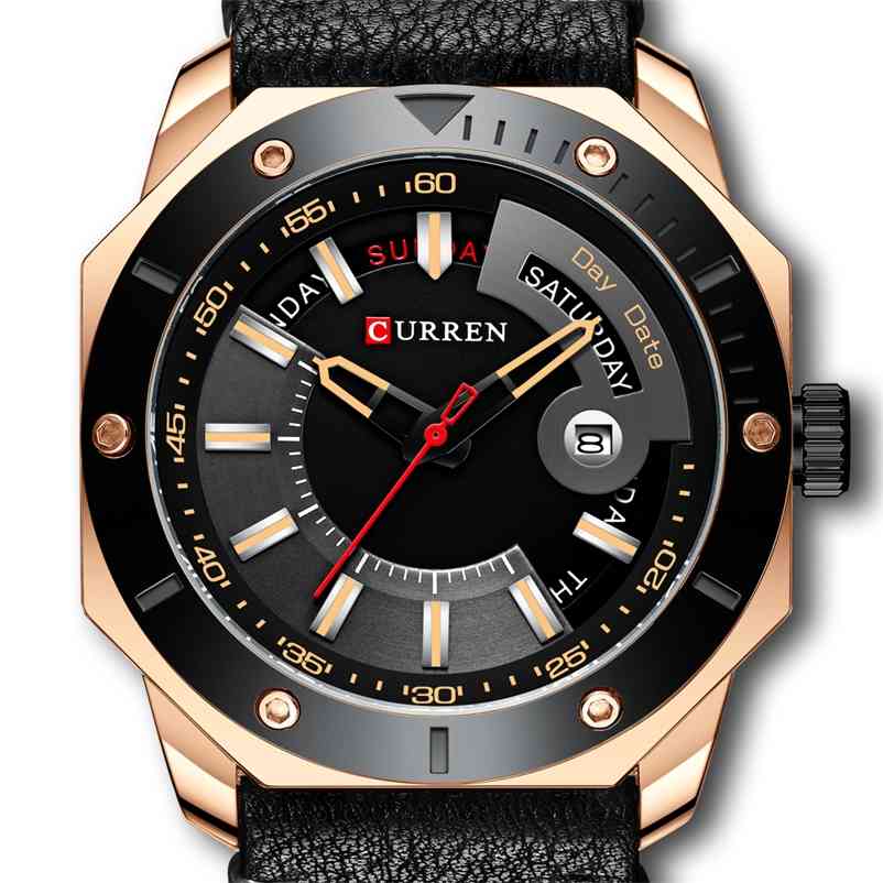 

CURREN Men Watches Top Luxury Brand Fashion Sport Waterproof Date and week Male Stainless Steel Wristwatch Relogio Masculino 210608, L-brg