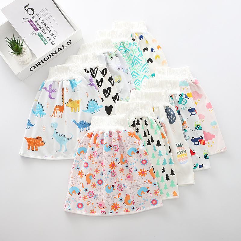 

Cloth Diapers Baby Bedwetting Skirt Children Toilet Training Pants Artifact Infant Leak Proof Washable Cotton Waterproof Kids Nappy