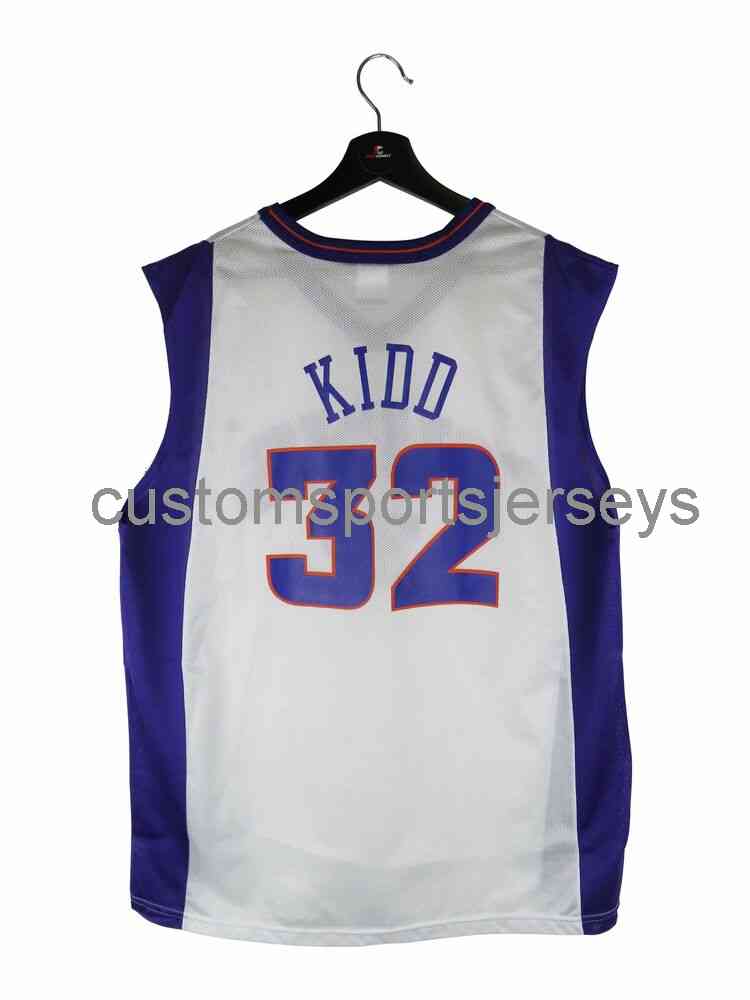 

Jason Kidd Champion Basketball Jersey Mens Women Youth Custom Number name Jerseys XS-6XL, White