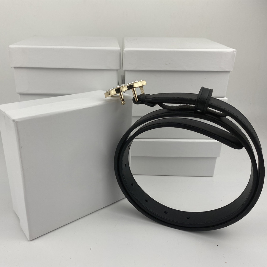 

Fashion men designer belts women belt letters gold pearl buckle genuine leather classical womanbelts ceinture 2.5cm width with box, Width 2.5cm with box