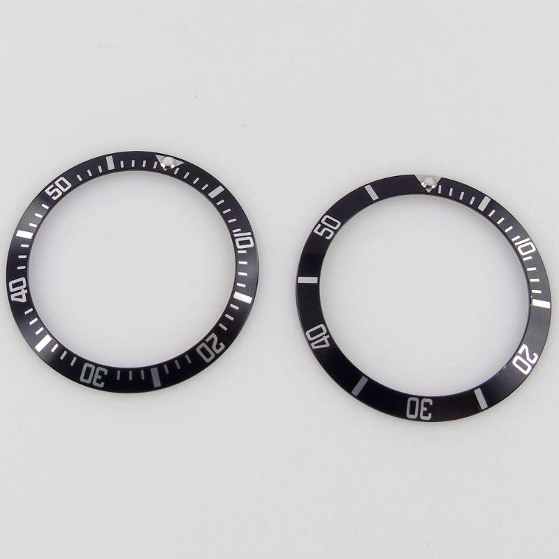

Repair Tools & Kits High Quality 38mm Watch Accessories Aluminum Black Bezel Insert Fit 40mm Movement Men's