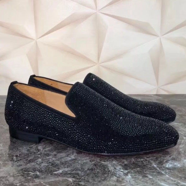 

Eleganz Red Bottom Freizeitschuhe Spikes Oxford Flat Slip On Hochwertige rote Sohle Lwenzahn Walking Loafers Wohnungen, Business, Party, Kleid mkjj02