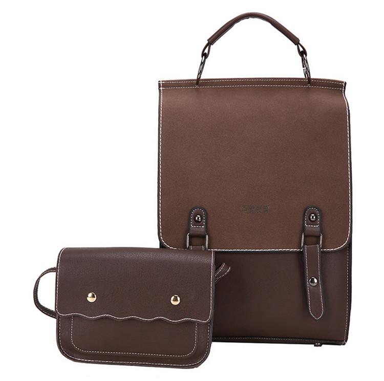 

Backpack Vintage Women High Quality Leather Female Black Shoulder Bag Lady Multifunction School Bags