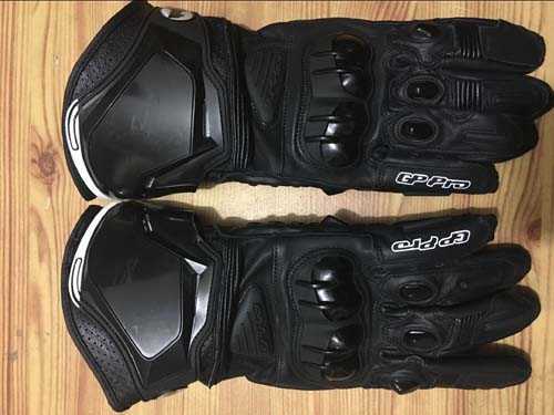Alpine GP Genuine Leather Blue Gloves Street Motorcycle Racing Men's PRO Gloves H1022-image-734985453