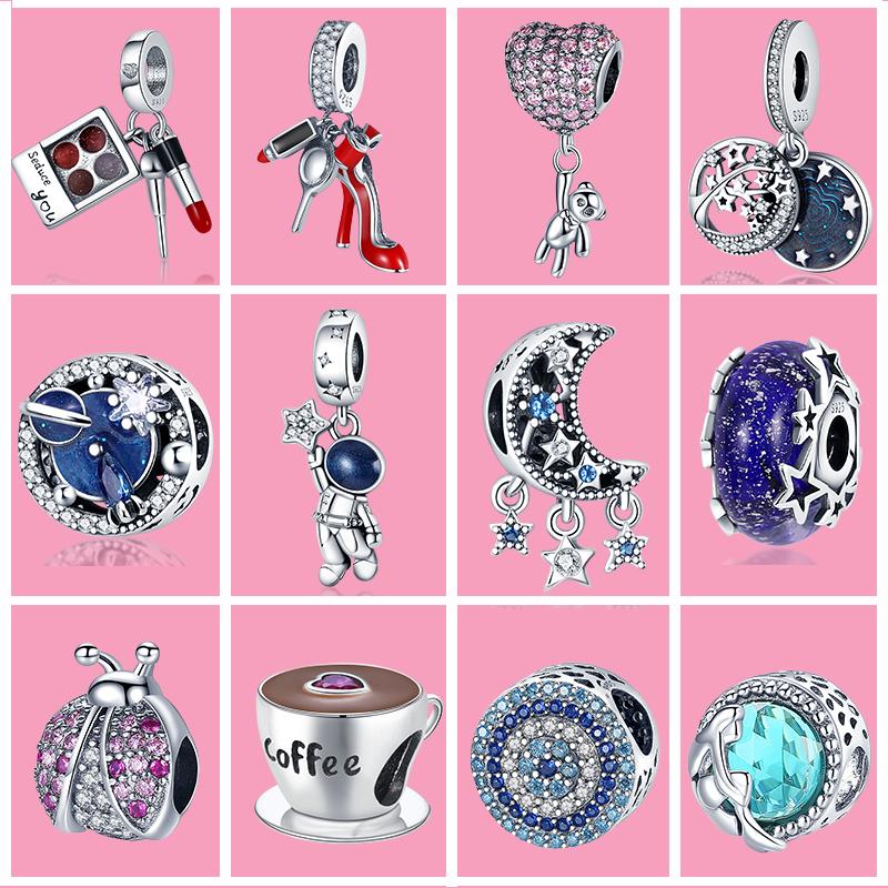 

Other 925 Sterling Silver Milky Way And Starry Sky Series Charms Beads Fit Original Bracelet Making Fashion Jewelry