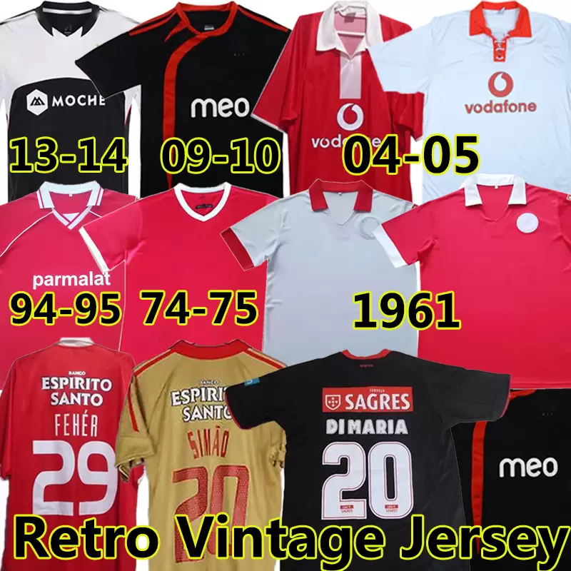

AIMAR CARDOZO retro soccer jerseys 1961 1994 1995 2004 05 09 10 13 14 Nuno Gomes Matic Simao DI MARIA Rodrigo David Luiz Miguel classic Vintage football shirts, 1961 home
