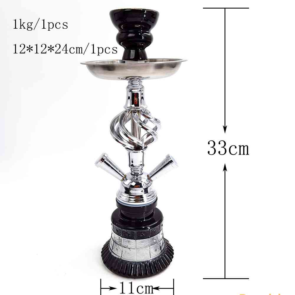 

Complete set of iron Arabian hookah special double pipes KTV bar