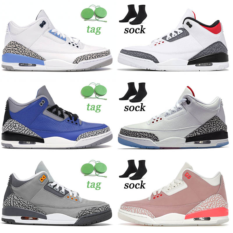 

Fashion Deisgner 3 3s Basketball Shoes Jumpman Cool Grey Laser Orange Rust Pink Racer Blue Medium Grey Animal Instinct 2.0 Size 13 Womens Mens Sports Sneakers Trainers, D27 katrina