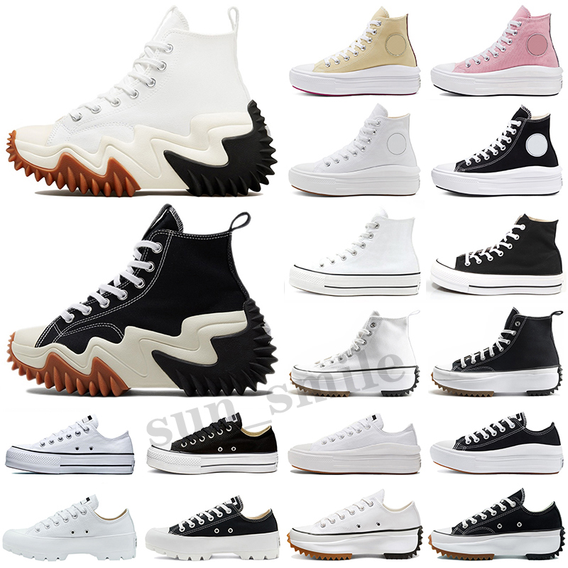 

womens Run Hike Hi Motion Women Casual Shoes Jagged Orange Black Yellow white High top Classic Thick bottom Canvas Shoe, Color 1