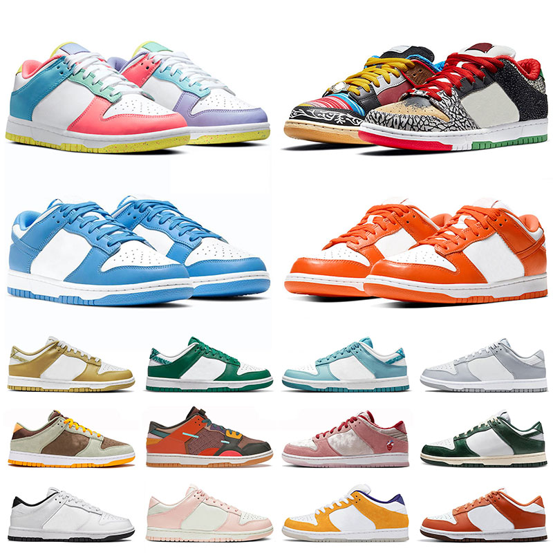 

2022 Pro SbxDunks Mens Womens Low Running Shoes Top Quality Easter What The Union La Flat Casual Trainer Women Orange Pear Unc Blue Laser Orange Barley Paisley Sneaker, W33 36-40 pink red white