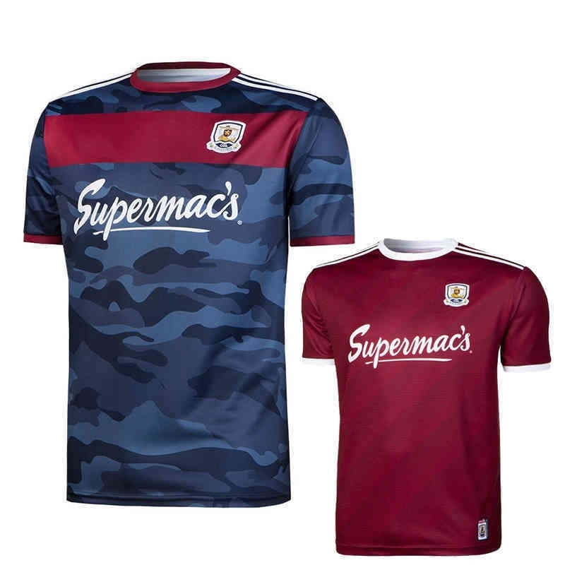 

Galway Stripe Embroidery Rugby Home Away Men's Sport Shirt, 2021 away