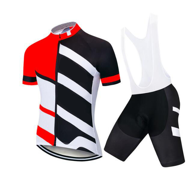 

Summer men's and women's short-sleeved cycling jersey suit road bike team version jacket bib can be customized