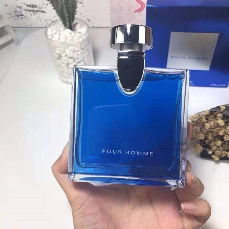 

Famous Classic POUR HOMME Perfume Sapphire Blue Tea Royal Mens fragrance Long lasting deodorant spray 100ml Free