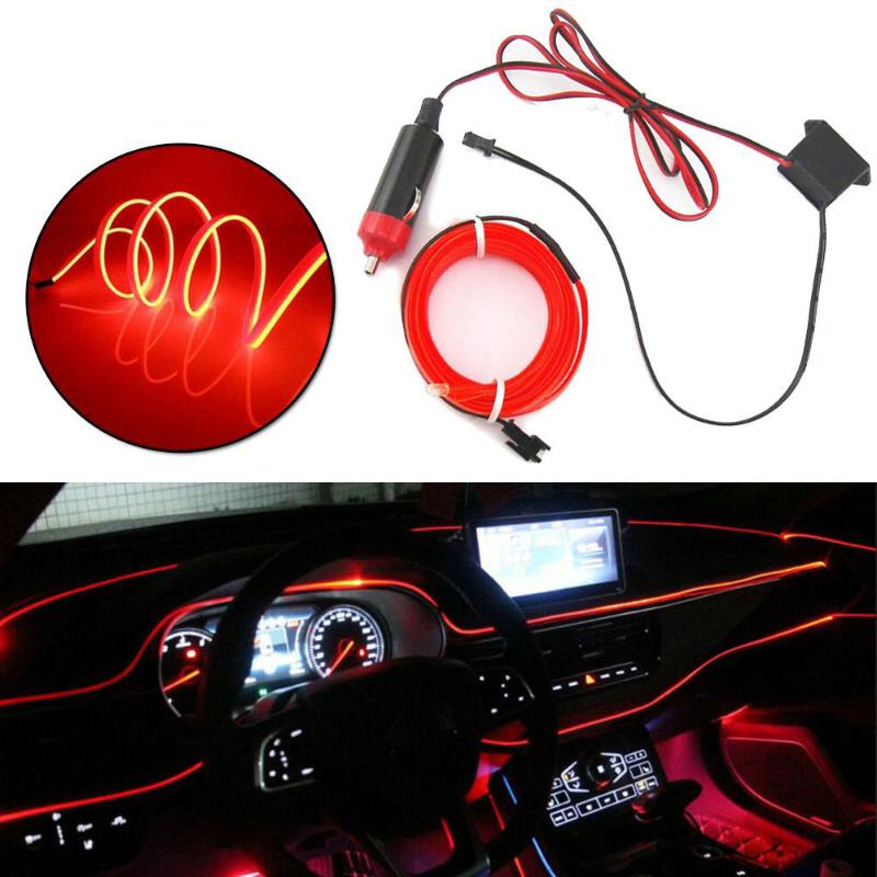 

Car Interior Lighting Cold Light Wire EL Ambient LED Strip Auto Atmosphere For Focus 2 3 1 Mondeo F150 Fiesta Interior&External Lig Lights
