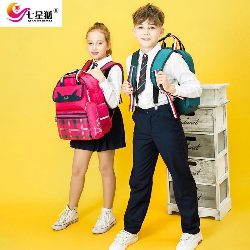 

Schoolbag For Elementary Students Burden Relieving Boy's And Girl's Bag Primary School 1-3-6 Grade Children's Bags Male