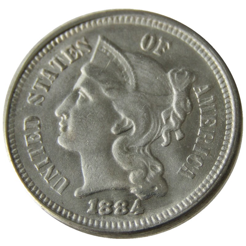 

US 1884 Three Cents Nickel Copy Coins metal craft dies manufacturing factory Price