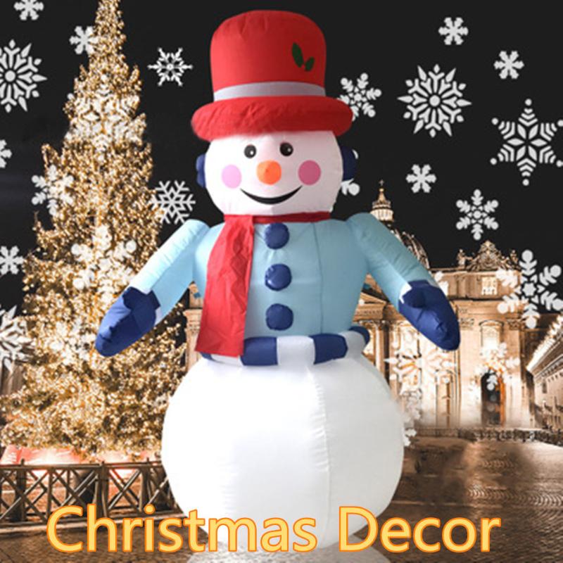 

Christmas Decorations Inflatable Snowman Decor Outdoor Toys Indoor Holiday Blow Up LED Lighted Giant Yard Lawn
