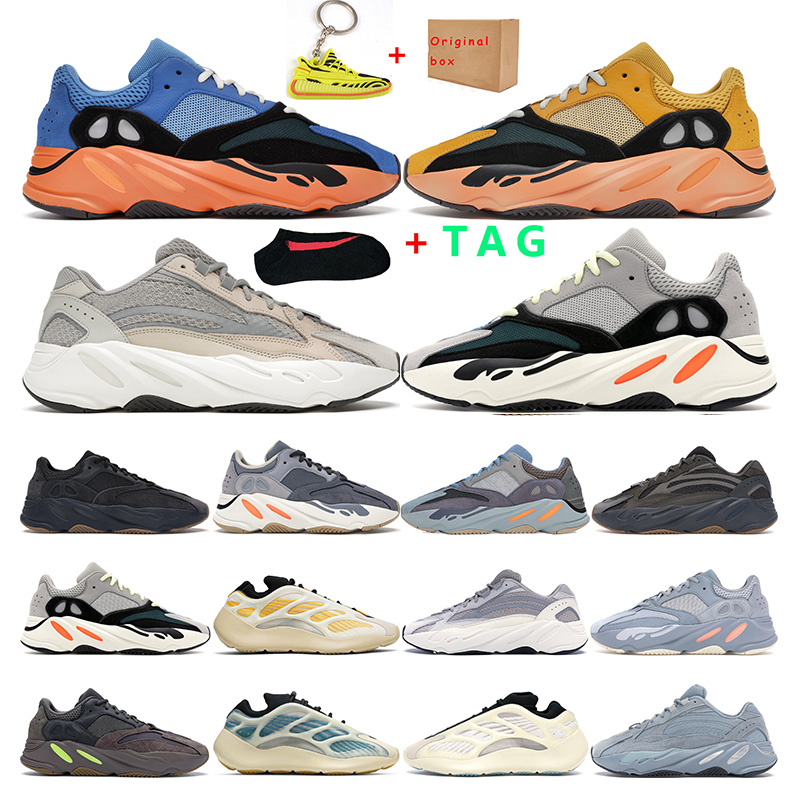 

2021 kanye 700 men running shoes women Bright Blue sun Cream Solid Grey Utility Black mens sports sneaker trainer outdoor fashion