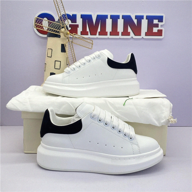 

[With Box] Men Women Designers Shoes Mens Leather Lace Up Thick sole High Platform Oversized Sneaker fashion White Black Outdoors Casual Sports Shoe sneakers 35-45 #GLD6#, Hope to know