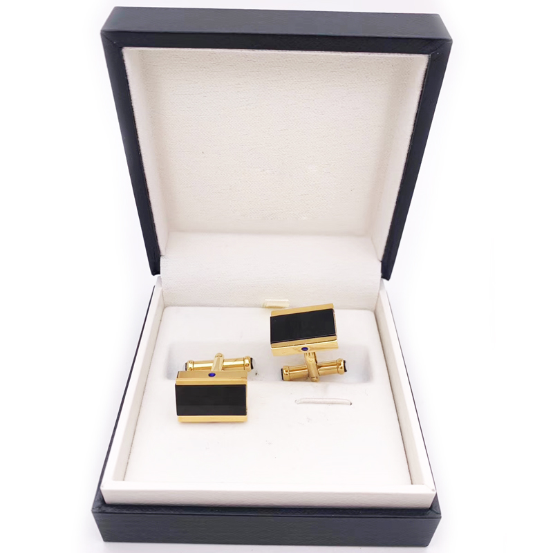 

PURE PEARL Luxury Cuff Links square gentlemanlike four-color stainless steel Men Business Suit French Shirts CuffLinks Sleeve style Classic Buttons Box set