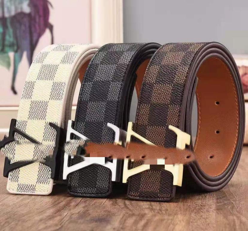 

2021 15 color Luxury Designer Belts Men of Mens and Women Belt with Fashion Big Buckle Real Leather Top High Quality LOUIS's VUTTON&#03, Black;brown