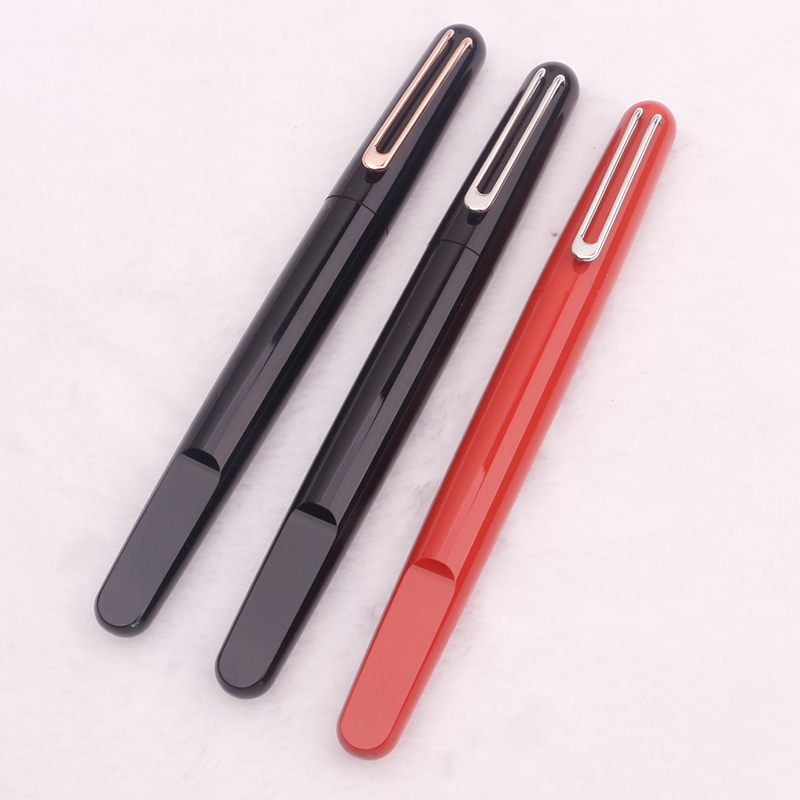 

Promotion - Luxury Magnetic pens High quality M series Roller ball pen Red Black Resin and Plating carving office school supplies As Gift, As picture shows