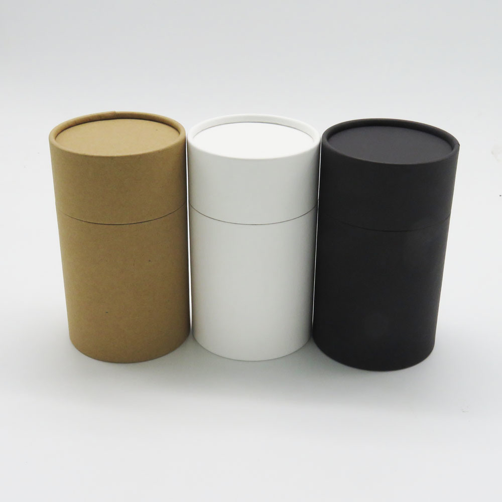 

kraft box paperboard canister cylindar round oil bottle jar cardboard packaging tube 210517