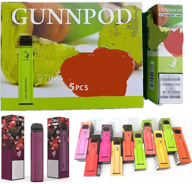 

GUNNPOD Disposable Vapes Electronic Cigarette 2000 Puffs Vape Device 1250mah 8.0ml Pod All Flavrs Available