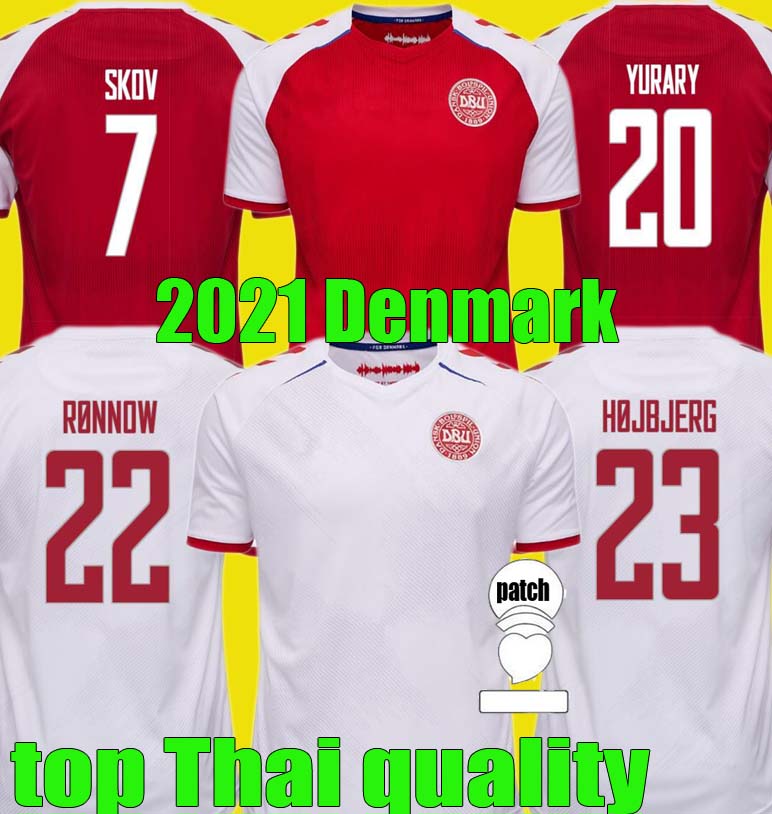 

2021 2022 Denmark Soccer Jersey HOME AWAY 21 22 SCHMEICHEL KJAER CHRISTENSEN SKOV DELANEY BRAITHWAITE DBU ERIKSEN DALSGAARD LOSSL STRGER YURARY Football Shirt, 20/21 home kit