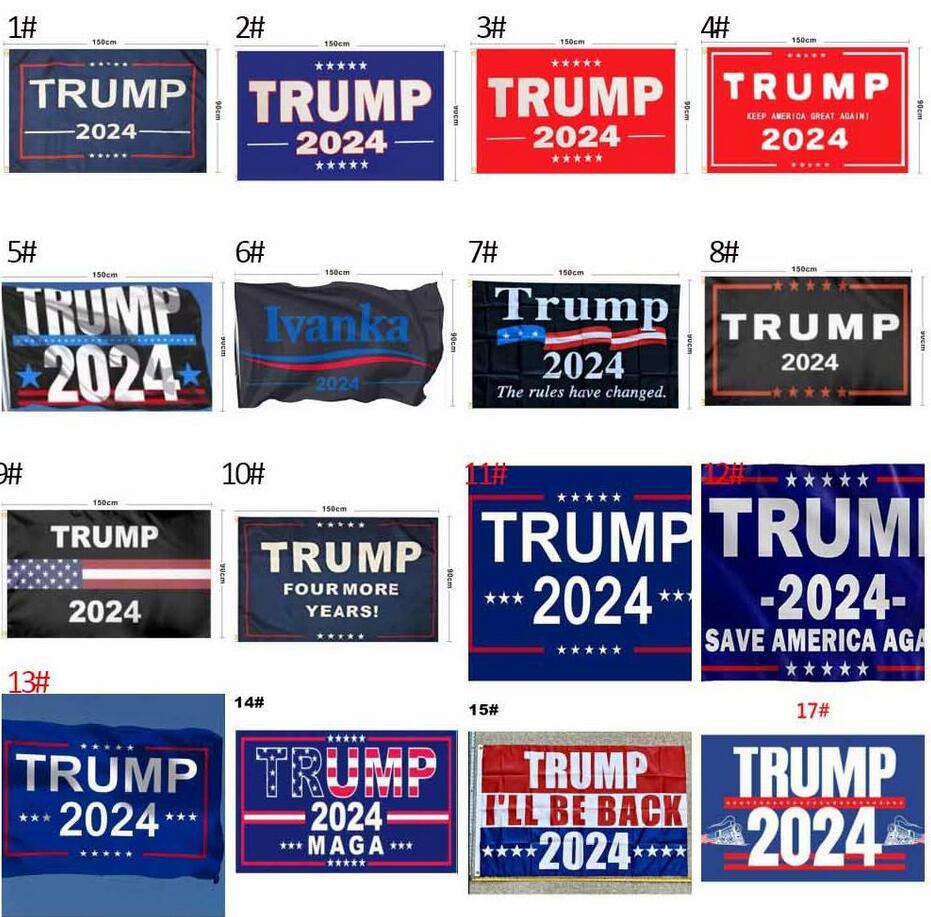 

Trump 2024 Flags Election Women for Trump 3x5 Feet 100D Polyester 150x90cm Banner for Presidential Election Flags DHL New FA21