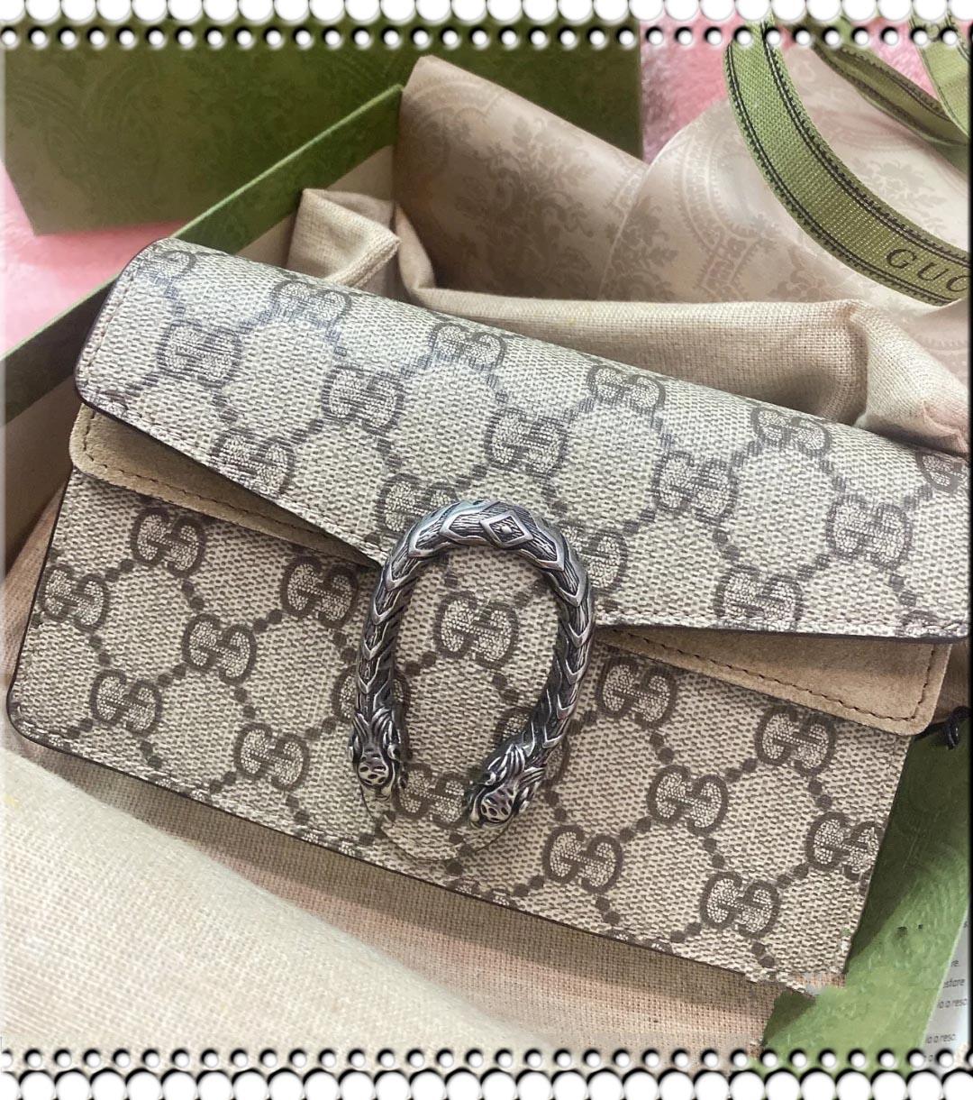 

gg Designer women fashion mini chain bag cross-body bag shoulder bag tote messenger, Black