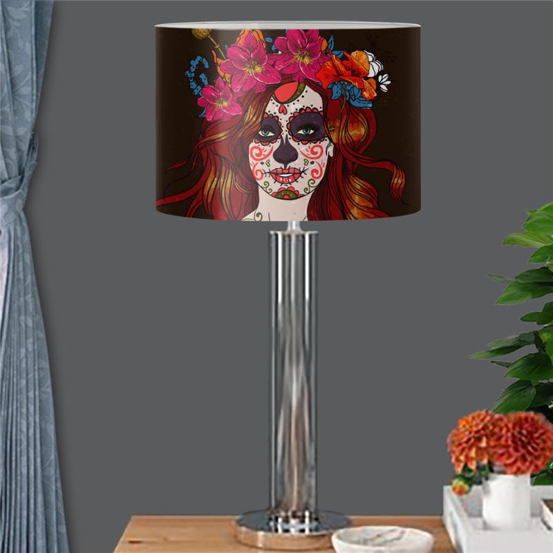 

Lamp Covers & Shades Day Of The Dead Floral Skull Print Home Interior Lampshade For Table Dust Proof Washable Shade Cover Premium 2021