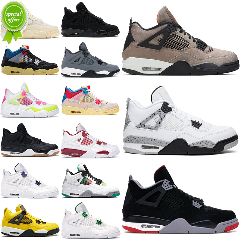 

White Oreo Jumpman 4s Desert Moss Basketball Shoes For Men Women 4 University Blue 036 Taupe Haze Bred Sail Court Purple Mens Trainers Sport