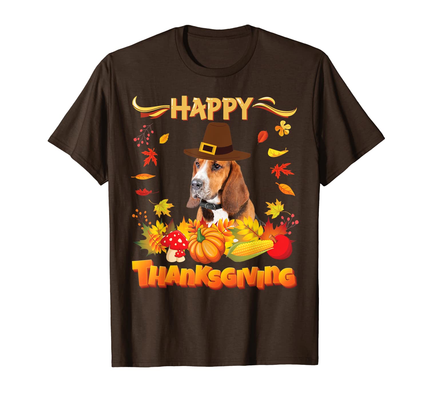 

Happy Thanksgiving Basset Hound Dog I'm Thankful For My Love T-Shirt, Mainly pictures