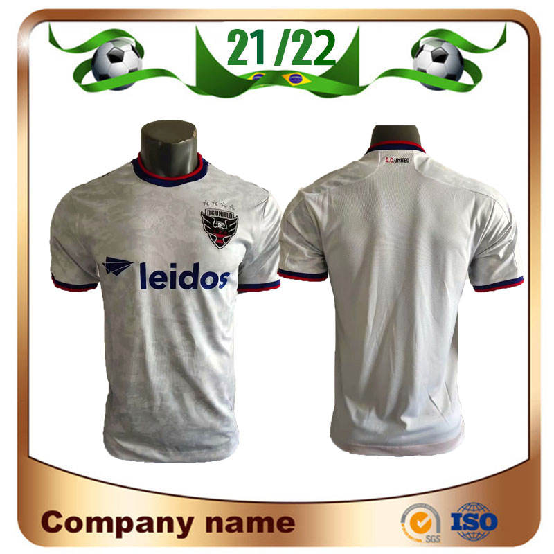

2021 MLS D.C. United FANS Player version Soccer Jersey 21/22 Away White FLORES ARRIOLA PINES GRESSEL KAMARA Football Shirts MAN uniform, Away player version
