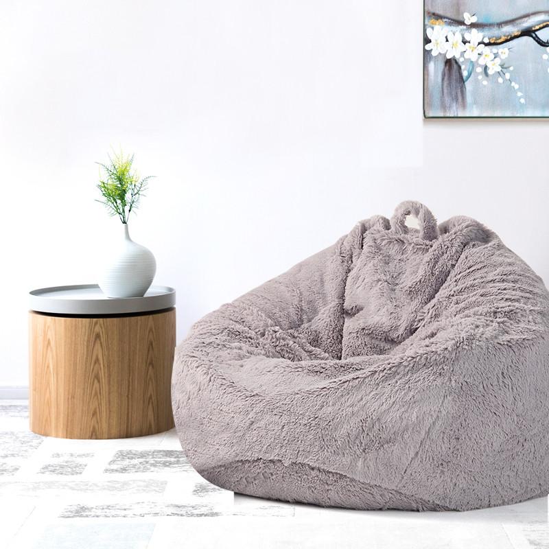 

Camp Furniture Super Soft Shaggy Fur Elegant Pear Shape Modern Corner Sofa Indoor Faux Bag Bean Chair