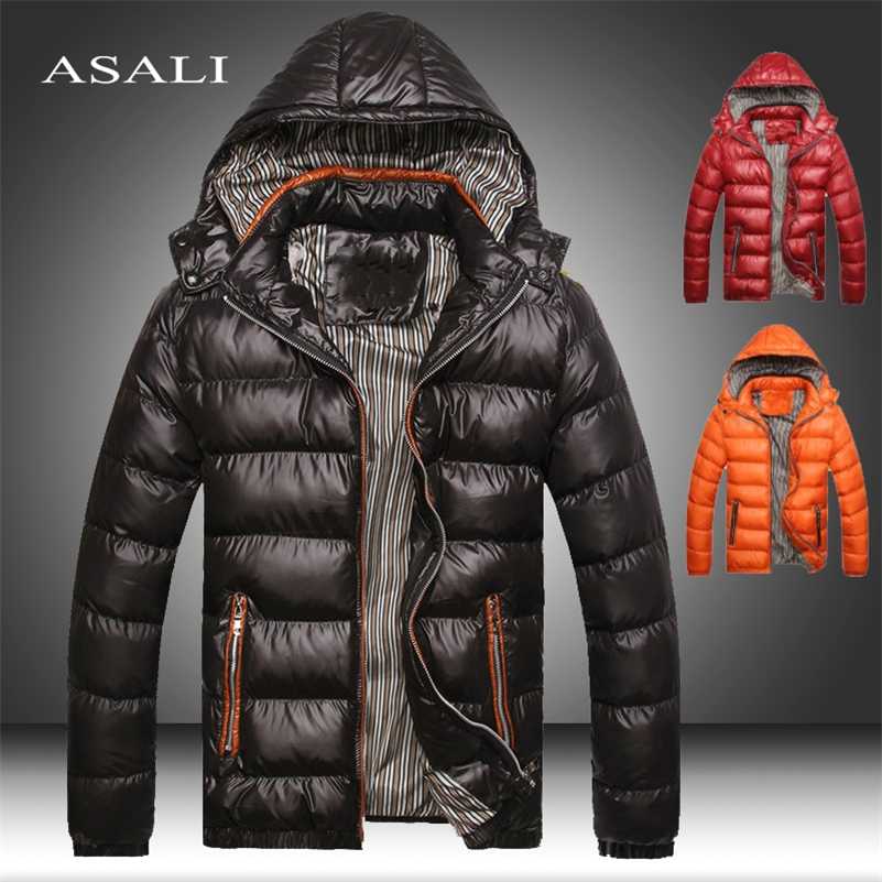

Winter Men' Coats Warm Thick Male Jackets Padded Casual Hooded Parkas Men Overcoats Mens Brand Clothing 5XL 211110, Fk051black