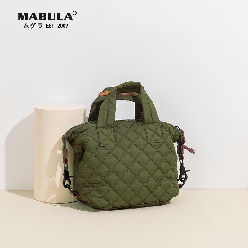 

Evening Bags MABULA Women Winter Luxury Quilted Pillow Tote Handbag Female Brand Design Mini Feather Down Padded Crossbody Bag Phone Purses, F2471b