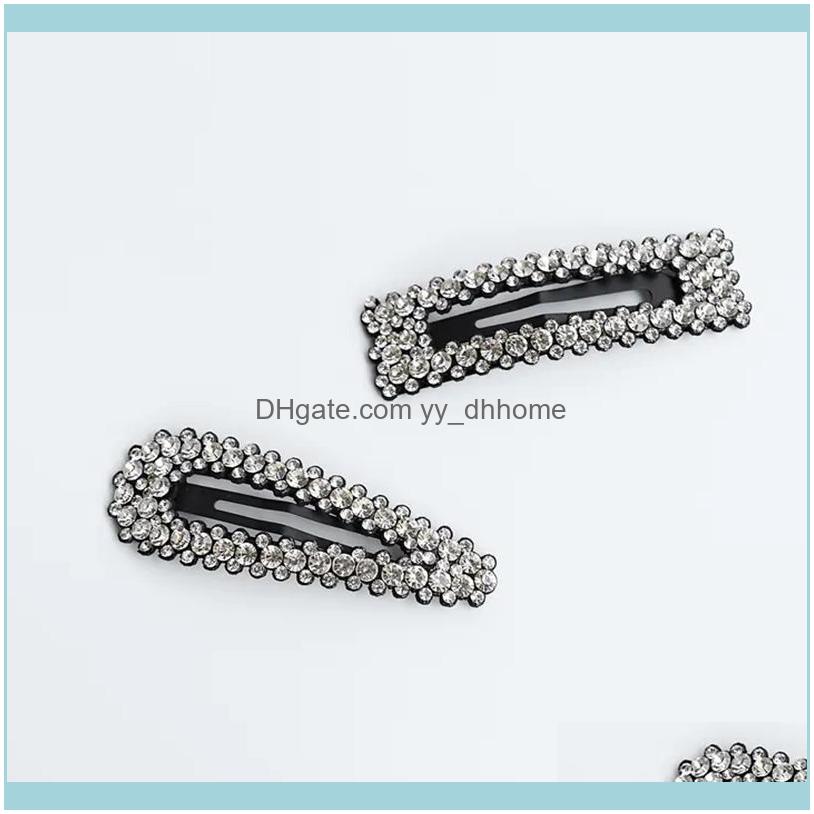

& Jewelryhairwear Womens Fashion Geometric Triangle Square Rhinestone Hairpins Barrettes For Women Party Statement Jewelry Gifts Hair Clips