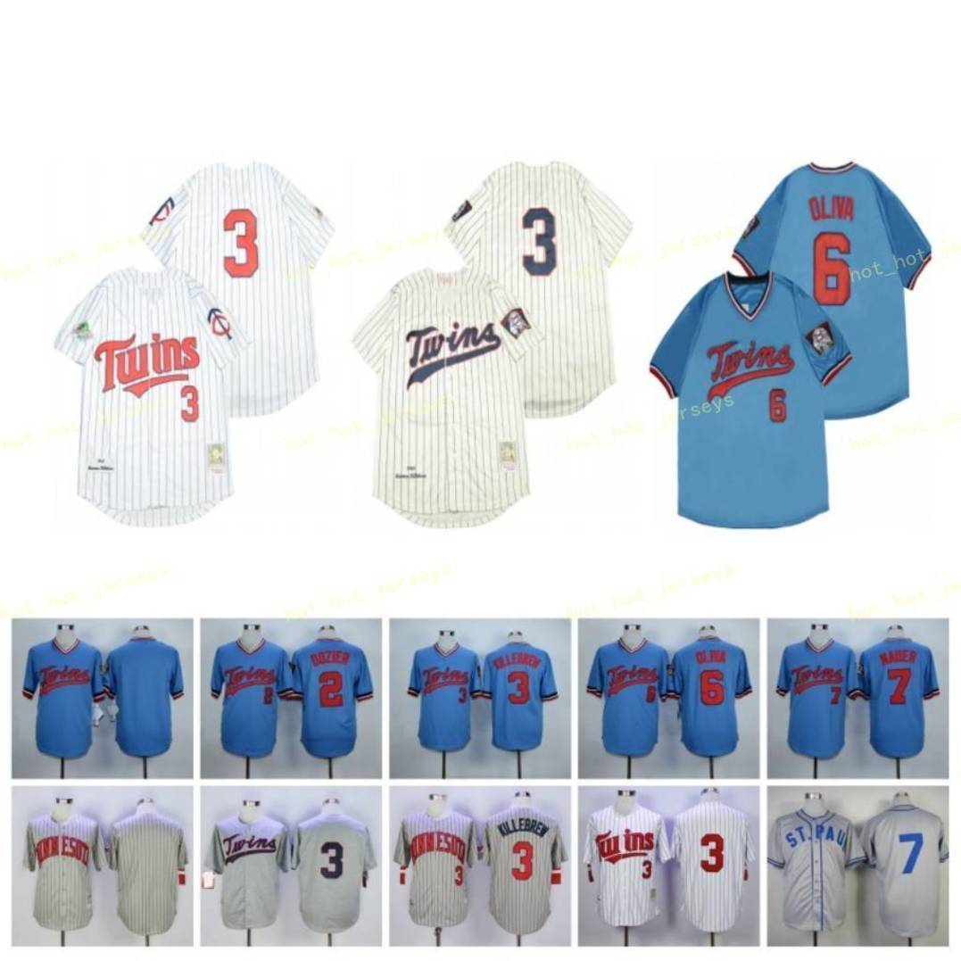 

Retired 3 Harmon Killebrew Baseball Jersey 2 Brian Dozier 6 Tony Oliva 7 Joe Mauer 1991 1969 Vintage Retro Cooperstown Mesh Stitch Pullover, Blue;black