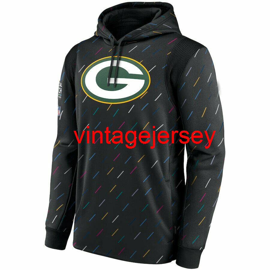 

2021 Green Bay Crucial Catch Therma Pullover Hoodie S-3XL, Black