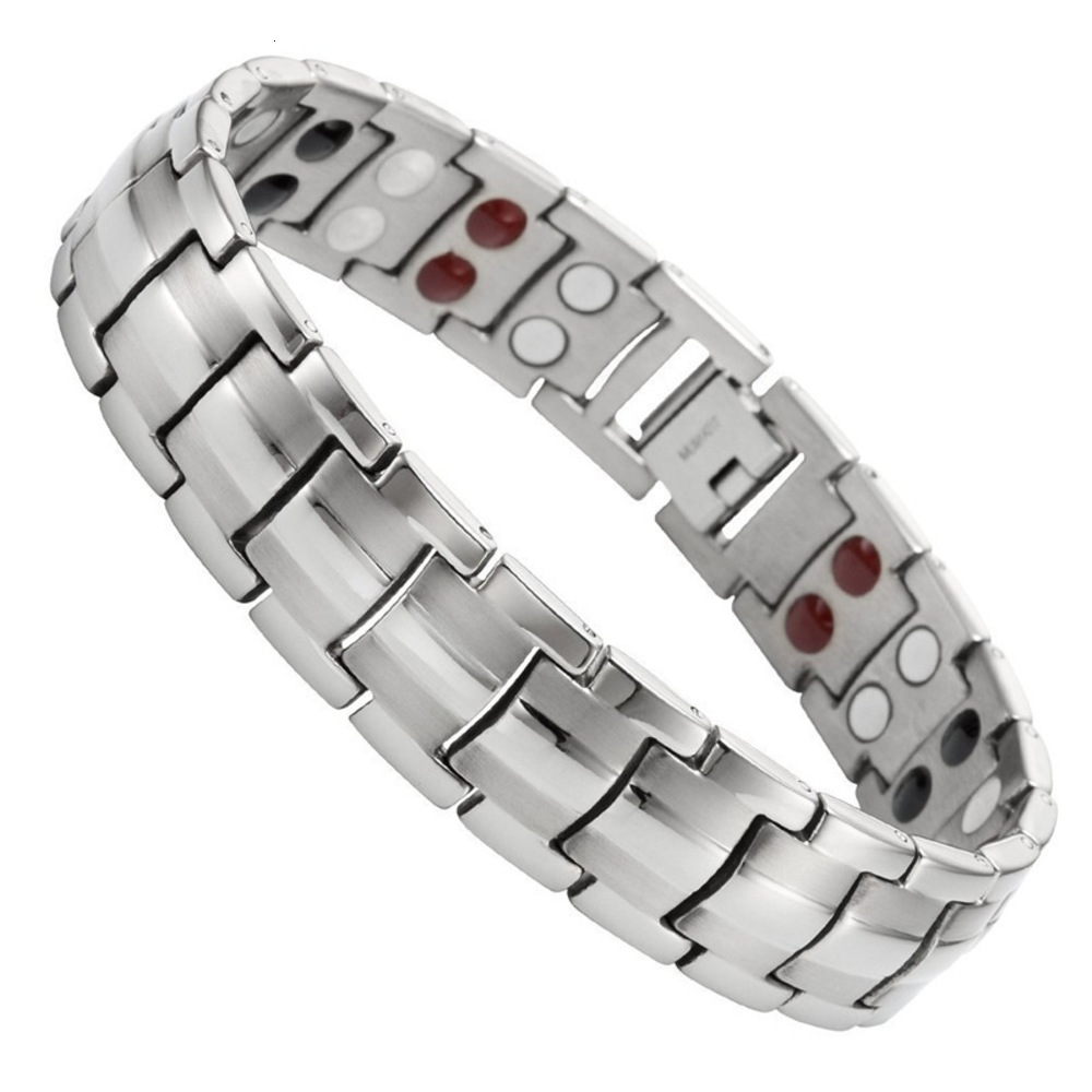 

Platform men's fashion high double row bracelet Jewelry Fashion Bracelet, Golden;silver