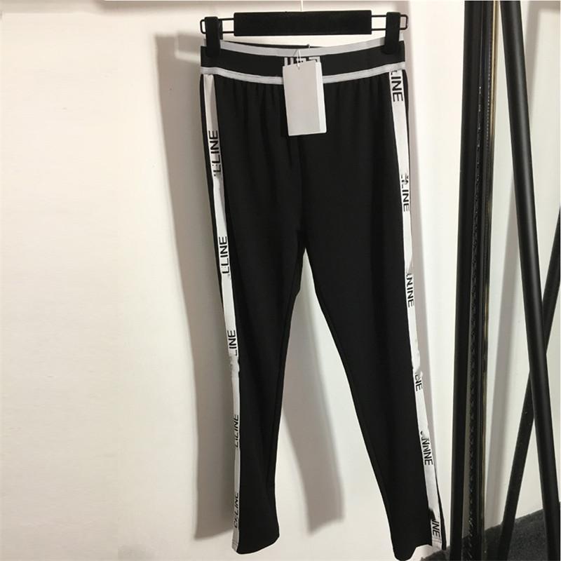 

retro letter jacquard women leggings fashion elastic waist lady yoga pants birthday gift for girls trendy legging, Black