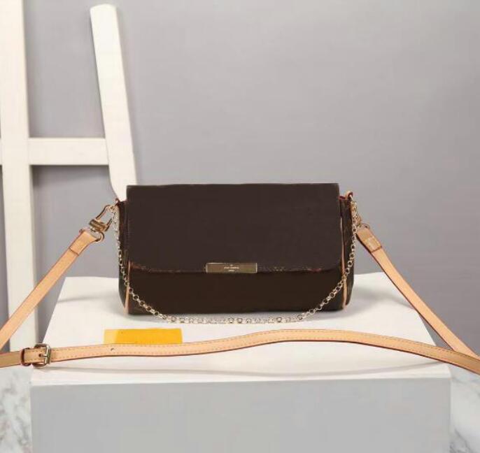 

Hight Quality hobo Tote fashion FAVORITE bag Genuine Leather designer Handbag Women Crossbody Shoulder Bags M40718 favorite purse, Brown flowers