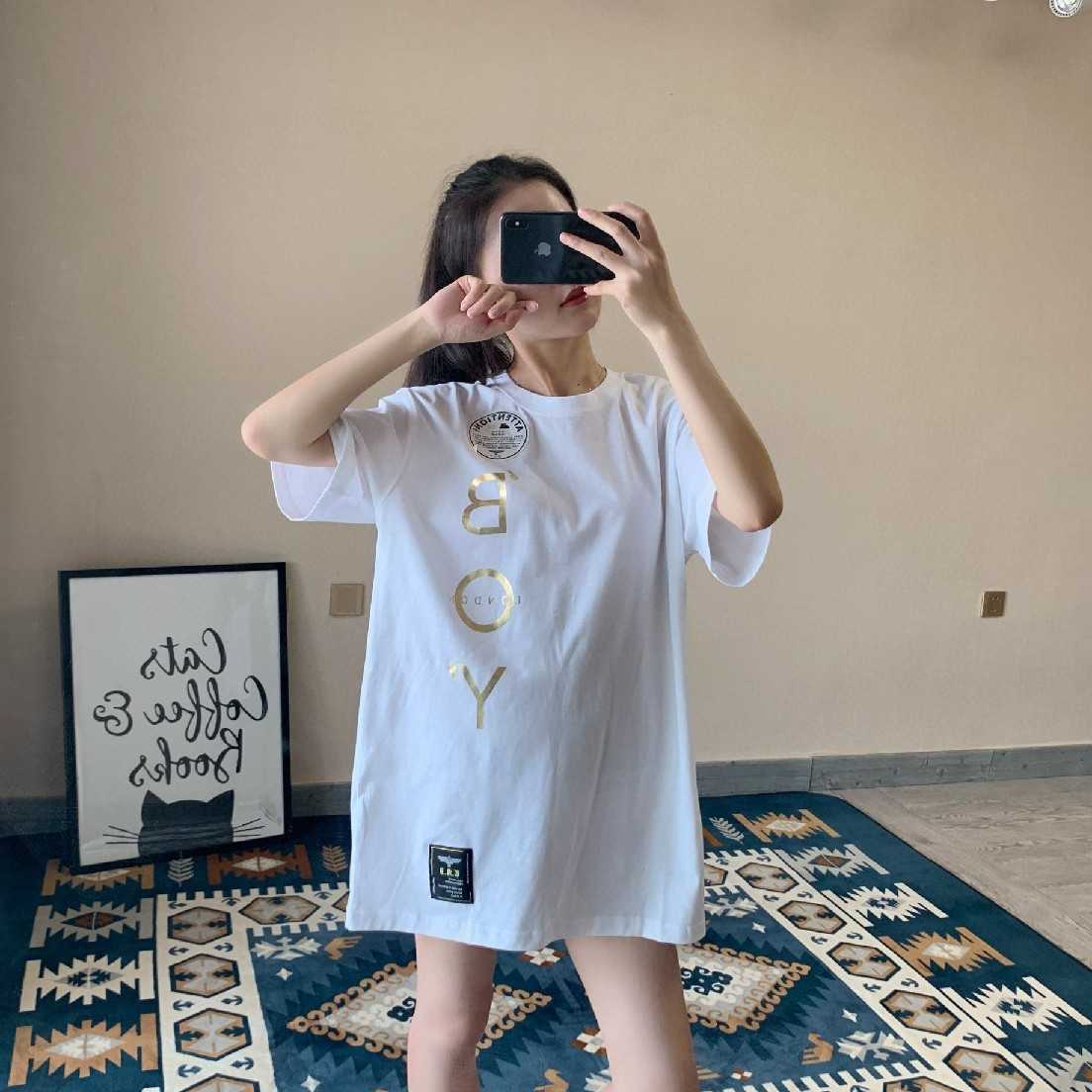 

2021 new Trendy brand Boy London Summer T-shirt short sleeve men's and women's same white black loose fitting couple's clothi